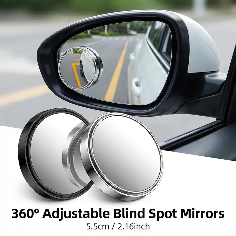 2Pcs 360° Adjustable Blind Spot Mirrors | HD Convex Side View Mirror