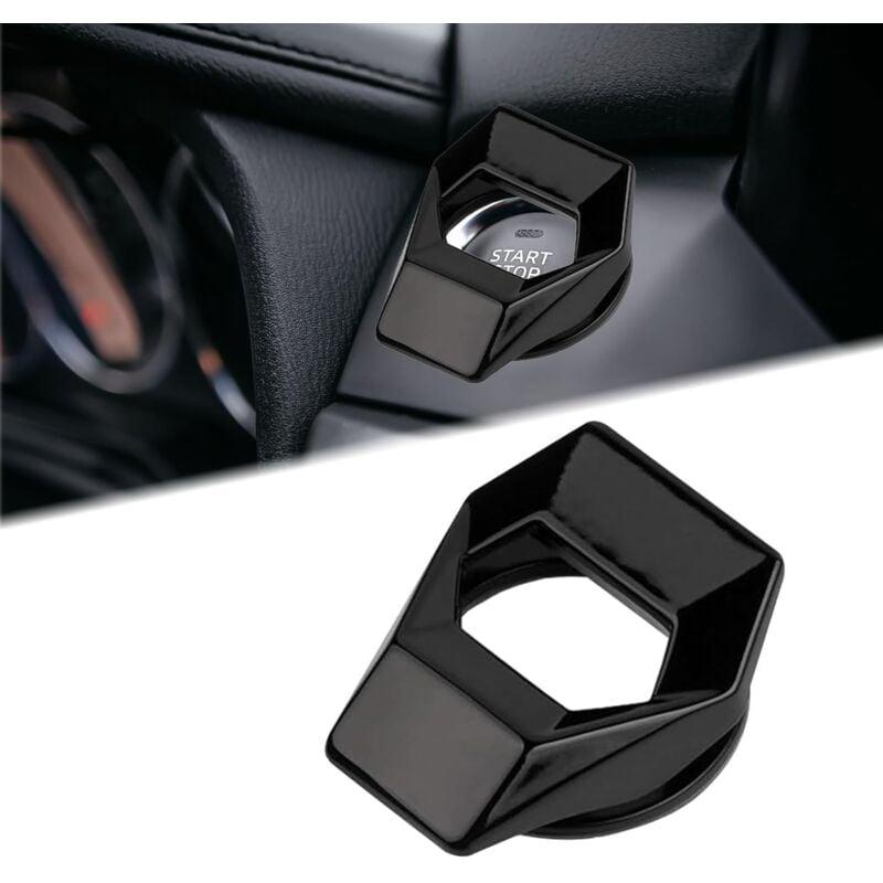 Universal Car Engine Start Stop Button Cover | Black Decorative Switch Protector