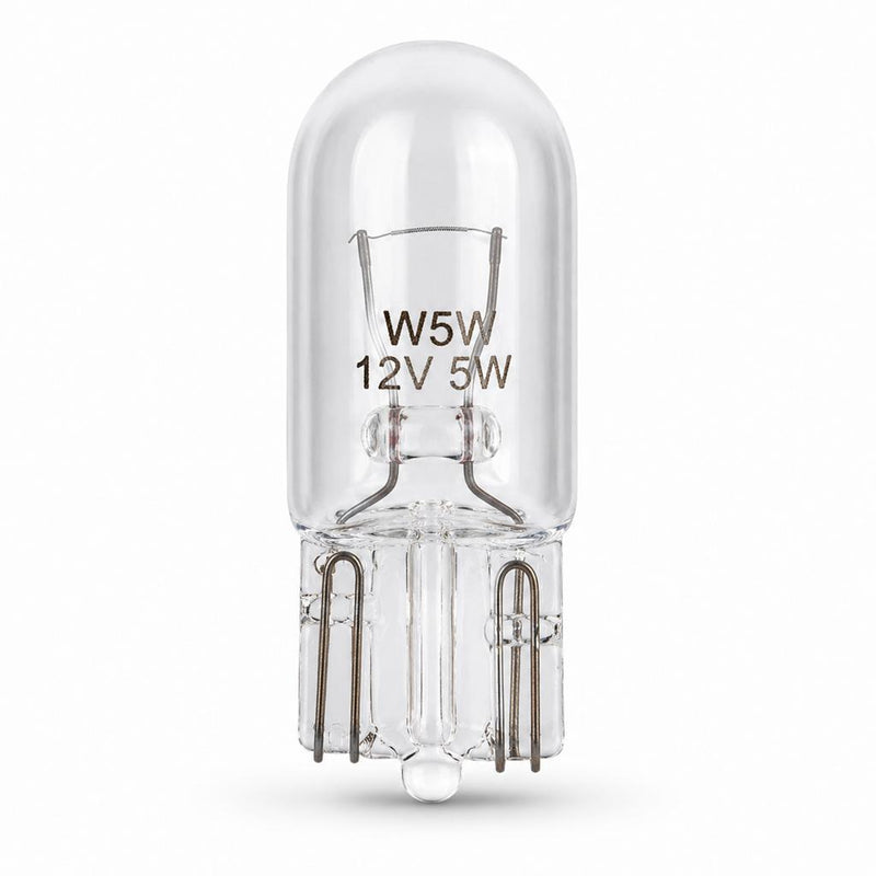 12V 5W 501 Wedge Base Automotive Bulb – Pack of 10