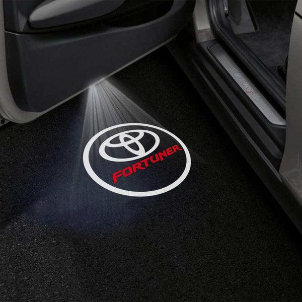 Toyota Fortuner LED Door Welcome Light | Ghost Shadow Logo Projector | Plug & Play | 2 Pcs